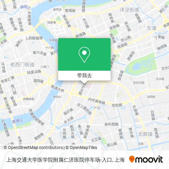 上海交通大学医学院附属仁济医院停车场-入口地图