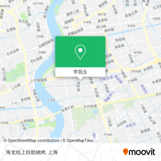 海龙纸上自助烧烤地图