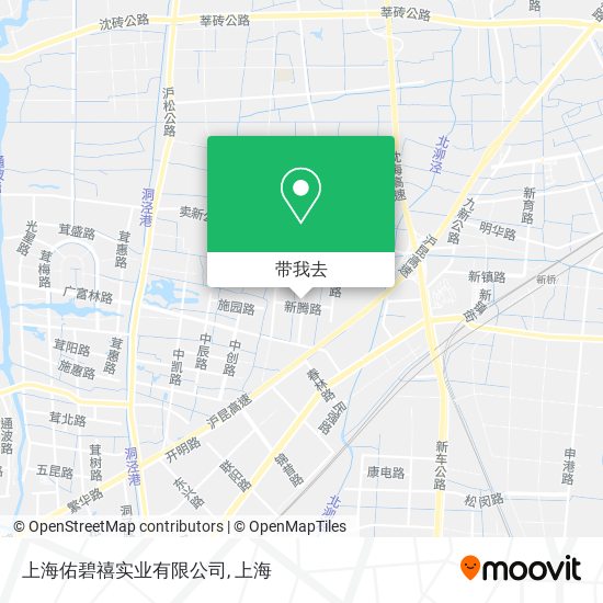 上海佑碧禧实业有限公司地图