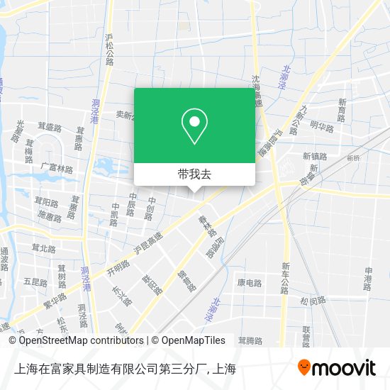 上海在富家具制造有限公司第三分厂地图