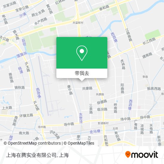 上海在腾实业有限公司地图