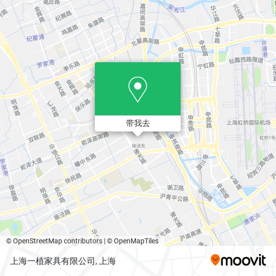 上海一植家具有限公司地图