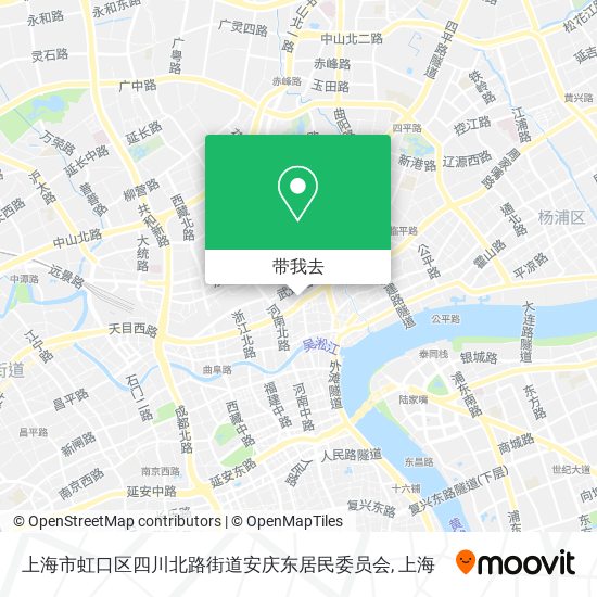 上海市虹口区四川北路街道安庆东居民委员会地图