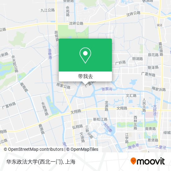 华东政法大学(西北一门)地图