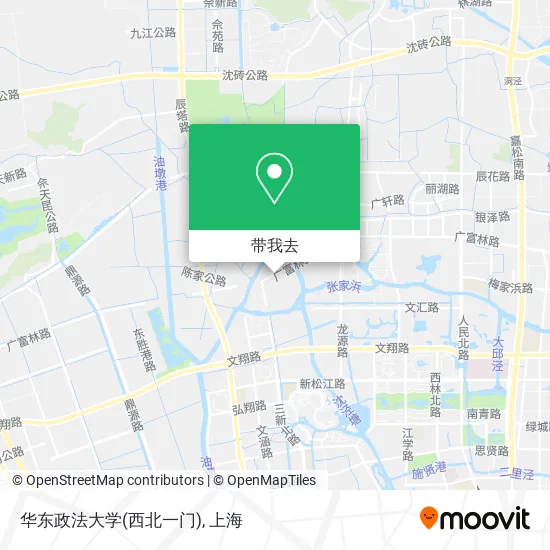 华东政法大学(西北一门)地图