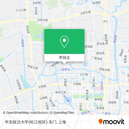 华东政法大学(松江校区)-东门地图