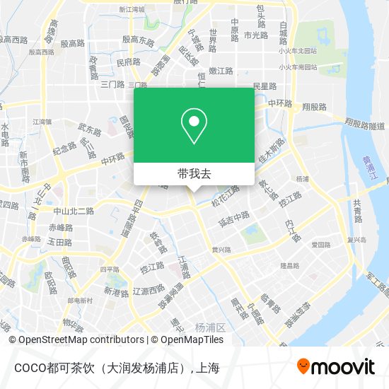 COCO都可茶饮（大润发杨浦店）地图