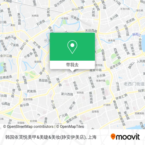 韩国依芙悦美甲&美睫&美妆(静安伊美店)地图