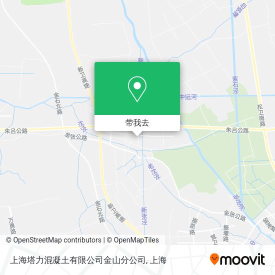 上海塔力混凝土有限公司金山分公司地图
