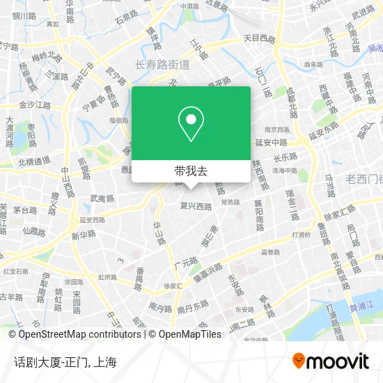 话剧大厦-正门地图