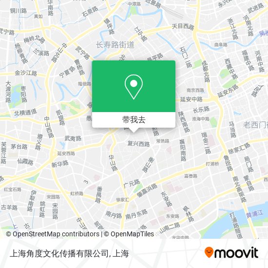 上海角度文化传播有限公司地图