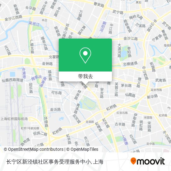 长宁区新泾镇社区事务受理服务中小地图