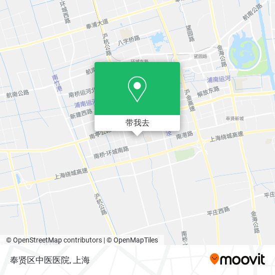 奉贤区中医医院地图