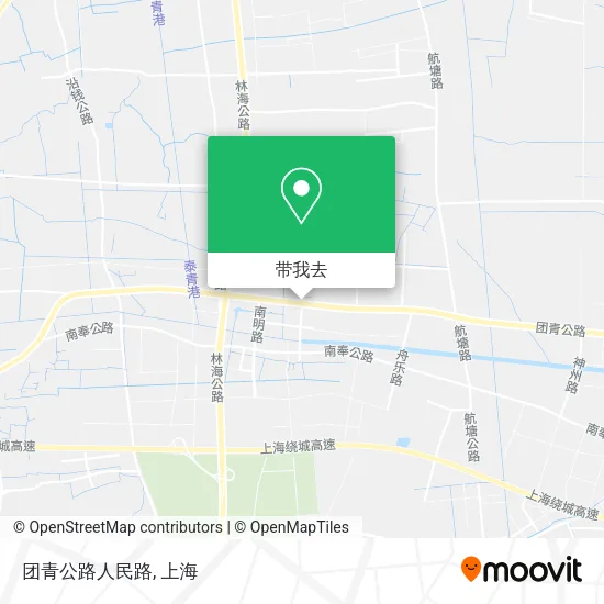 团青公路人民路地图