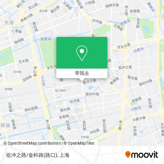 祖冲之路/金科路(路口)地图