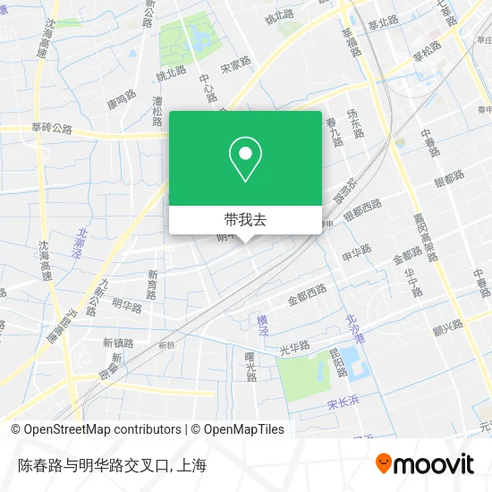 陈春路与明华路交叉口地图