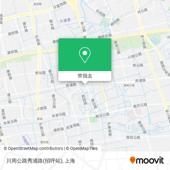川周公路秀浦路(招呼站)地图