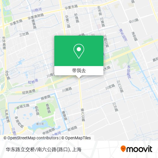 华东路立交桥/南六公路(路口)地图