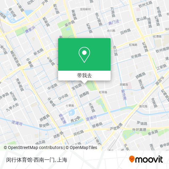 闵行体育馆-西南一门地图