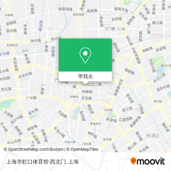上海市虹口体育馆-西北门地图