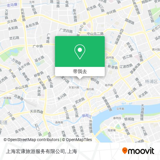 上海宏康旅游服务有限公司地图