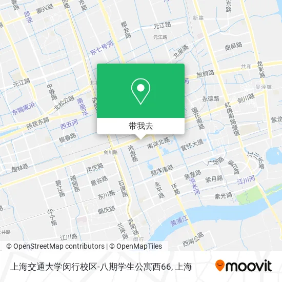 上海交通大学闵行校区-八期学生公寓西66地图