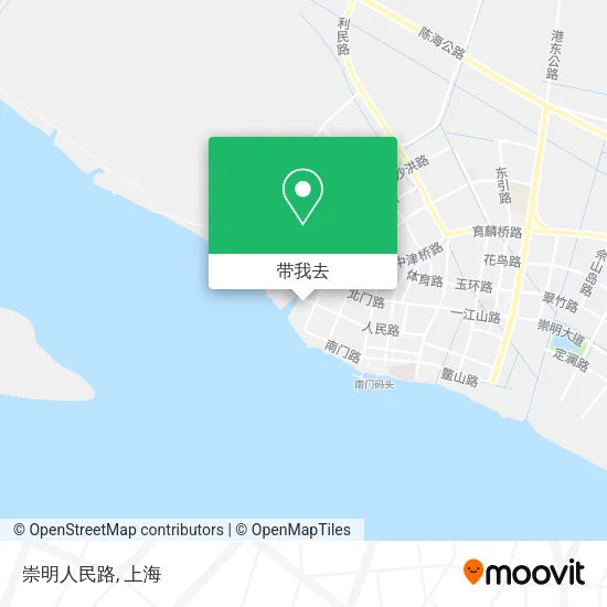 崇明人民路地图