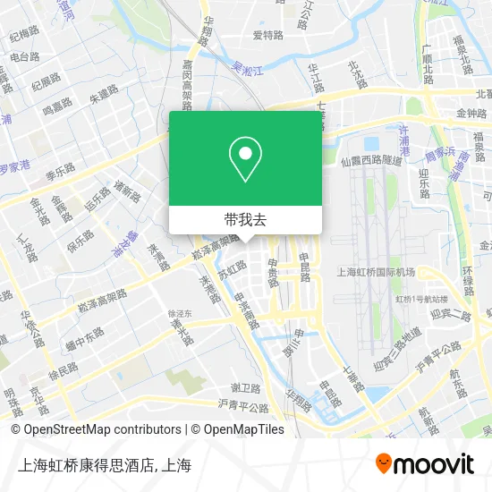 上海虹桥康得思酒店地图