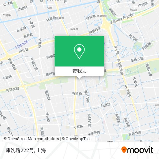 康沈路222号地图