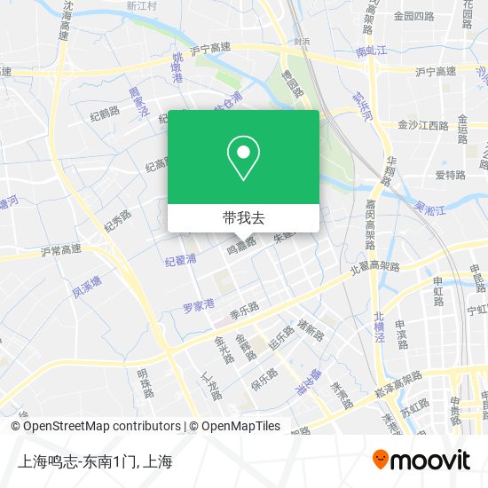 上海鸣志-东南1门地图