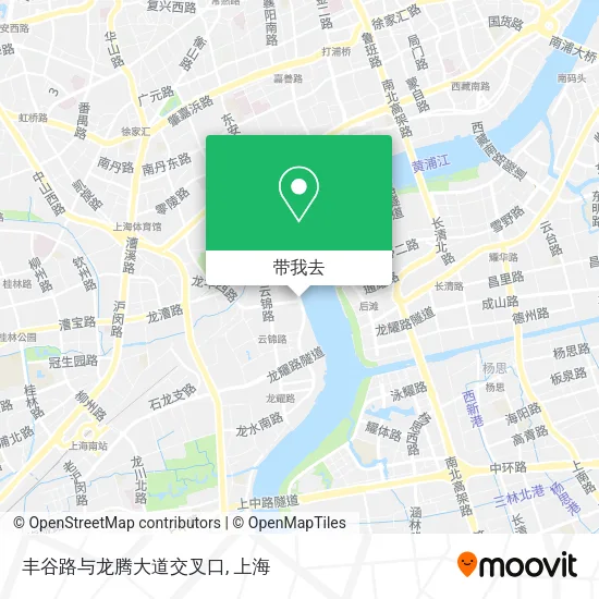 丰谷路与龙腾大道交叉口地图