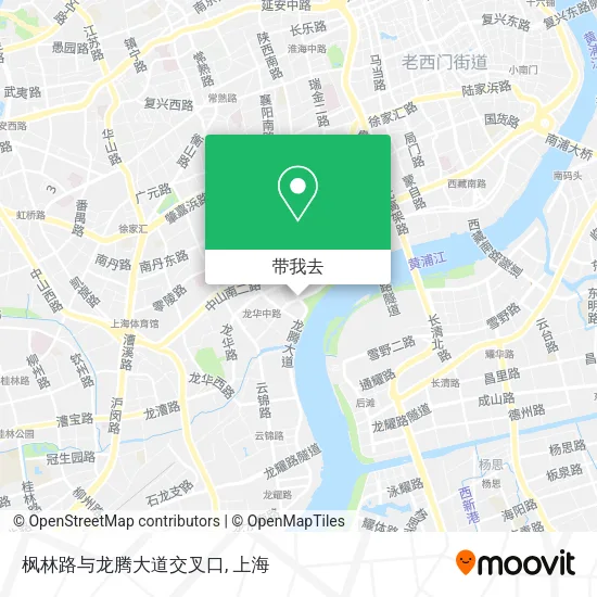 枫林路与龙腾大道交叉口地图