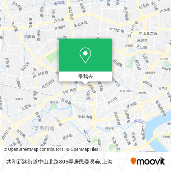 共和新路街道中山北路805弄居民委员会地图
