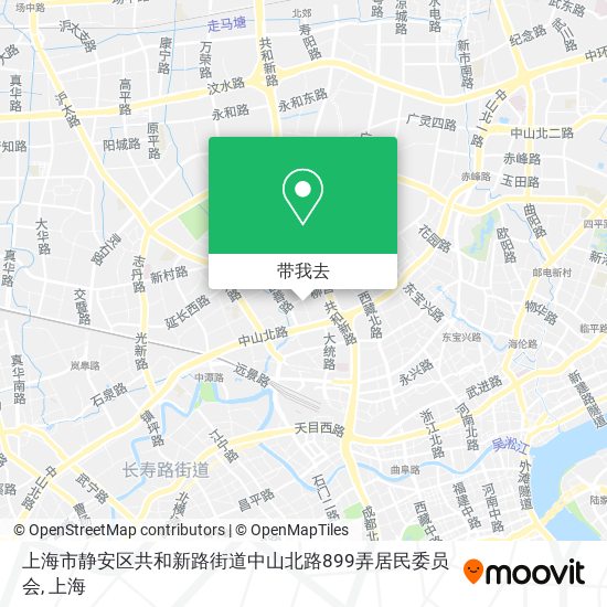 上海市静安区共和新路街道中山北路899弄居民委员会地图