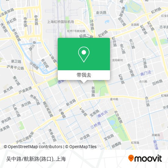 吴中路/航新路(路口)地图