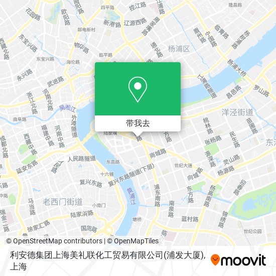 利安德集团上海美礼联化工贸易有限公司(浦发大厦)地图