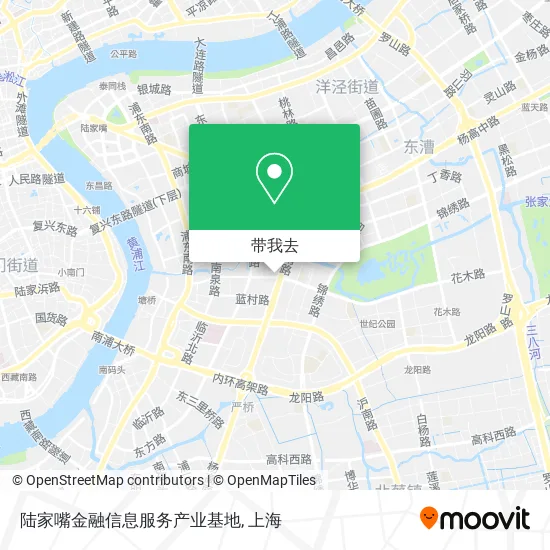 陆家嘴金融信息服务产业基地地图