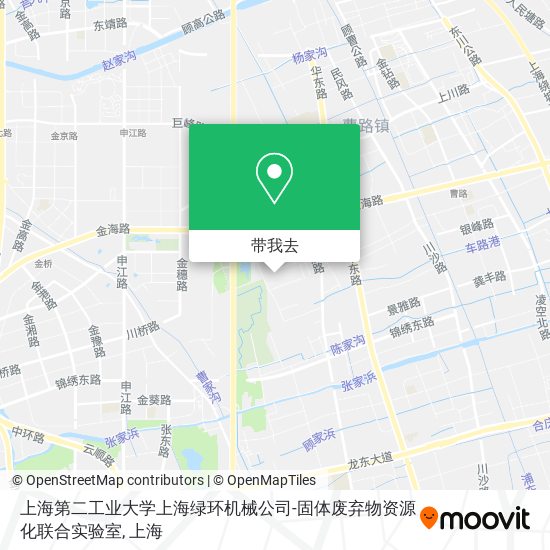 上海第二工业大学上海绿环机械公司-固体废弃物资源化联合实验室地图