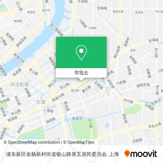 浦东新区金杨新村街道银山路第五居民委员会地图