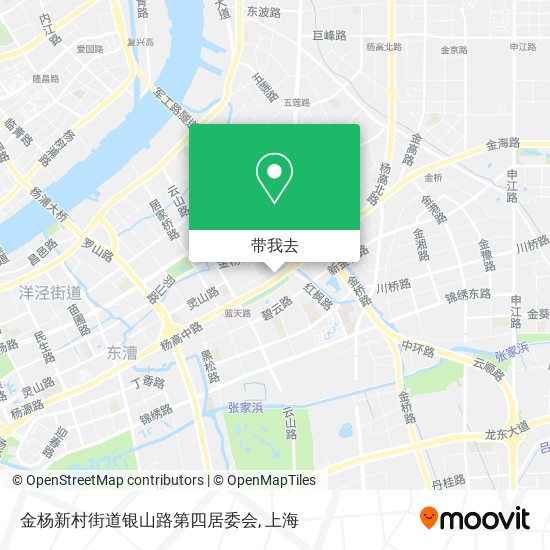 金杨新村街道银山路第四居委会地图