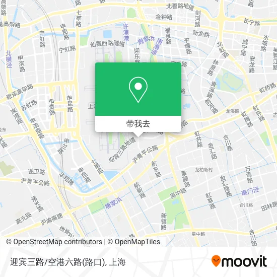 迎宾三路/空港六路(路口)地图