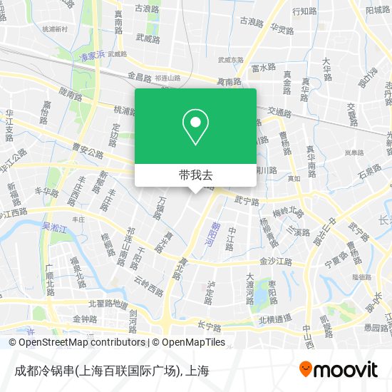 成都冷锅串(上海百联国际广场)地图
