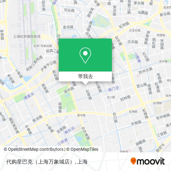 代购星巴克（上海万象城店）地图