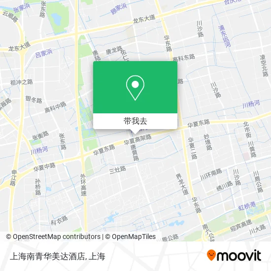 上海南青华美达酒店地图