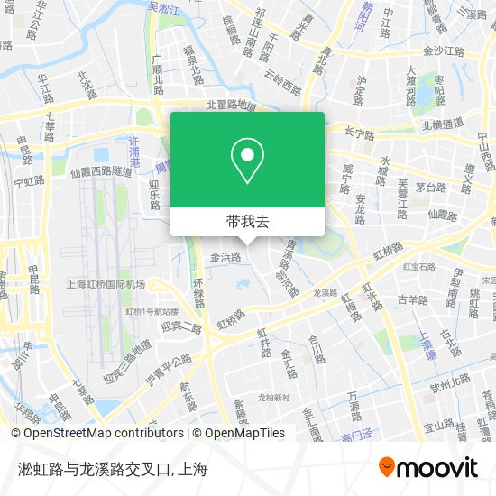 淞虹路与龙溪路交叉口地图