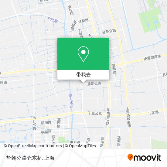 盐朝公路仓东桥地图