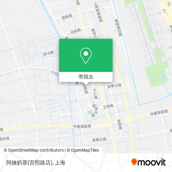 阿姨奶茶(百熙路店)地图