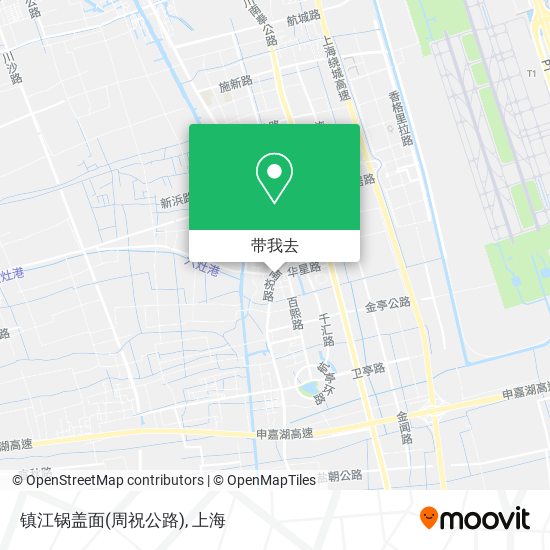 镇江锅盖面(周祝公路)地图