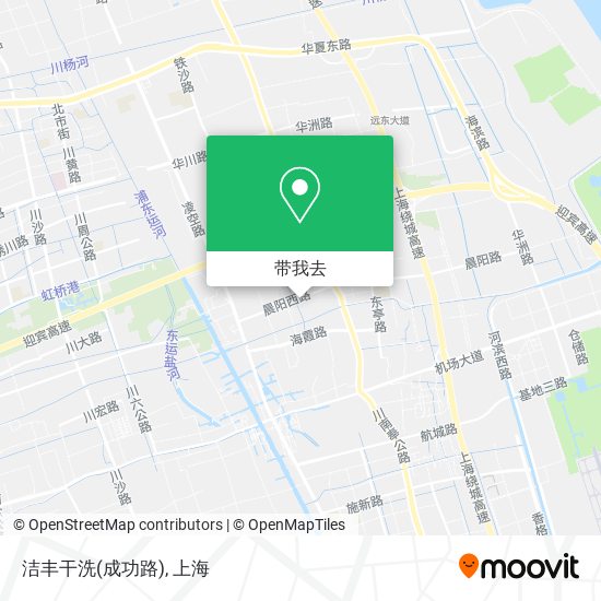 洁丰干洗(成功路)地图