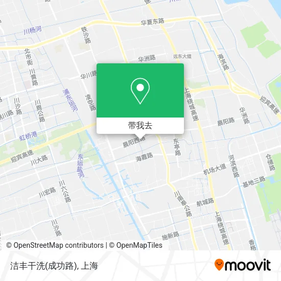 洁丰干洗(成功路)地图